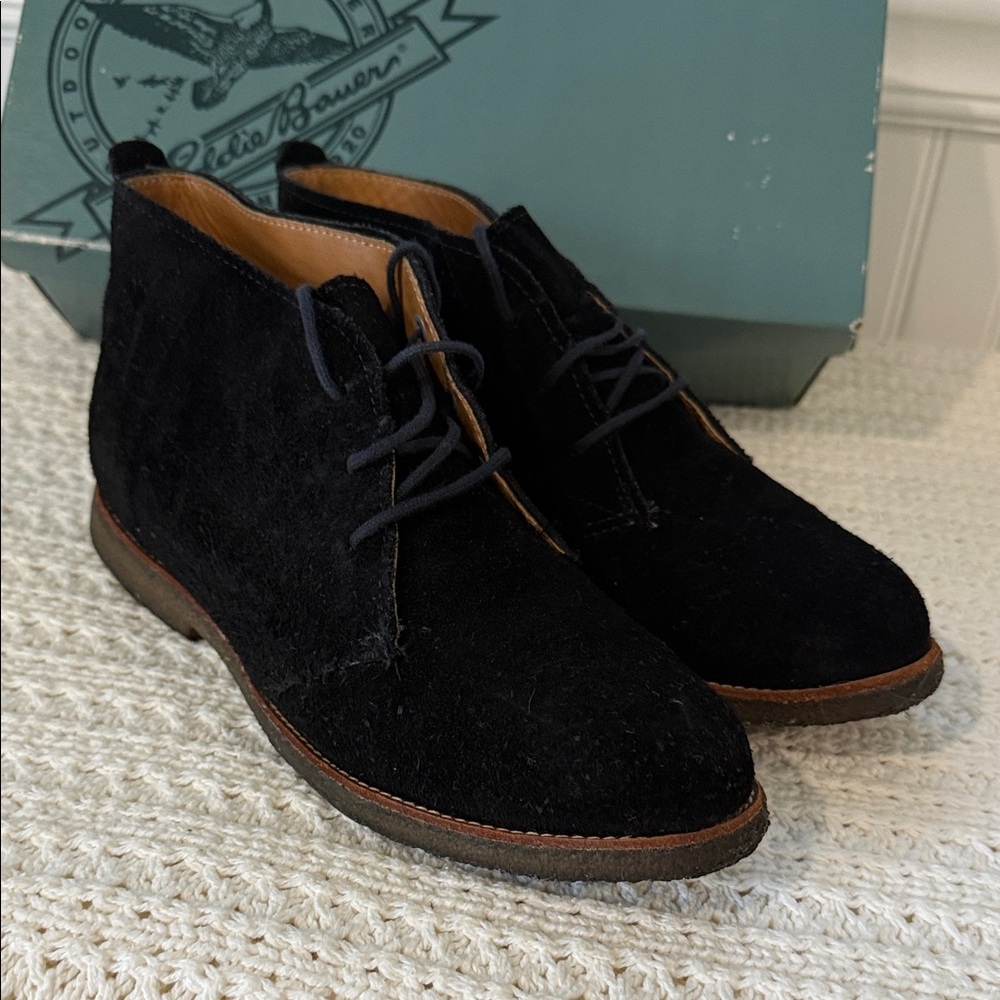 Like New Vintage Eddie Bauer Women's Black Chukka Boots